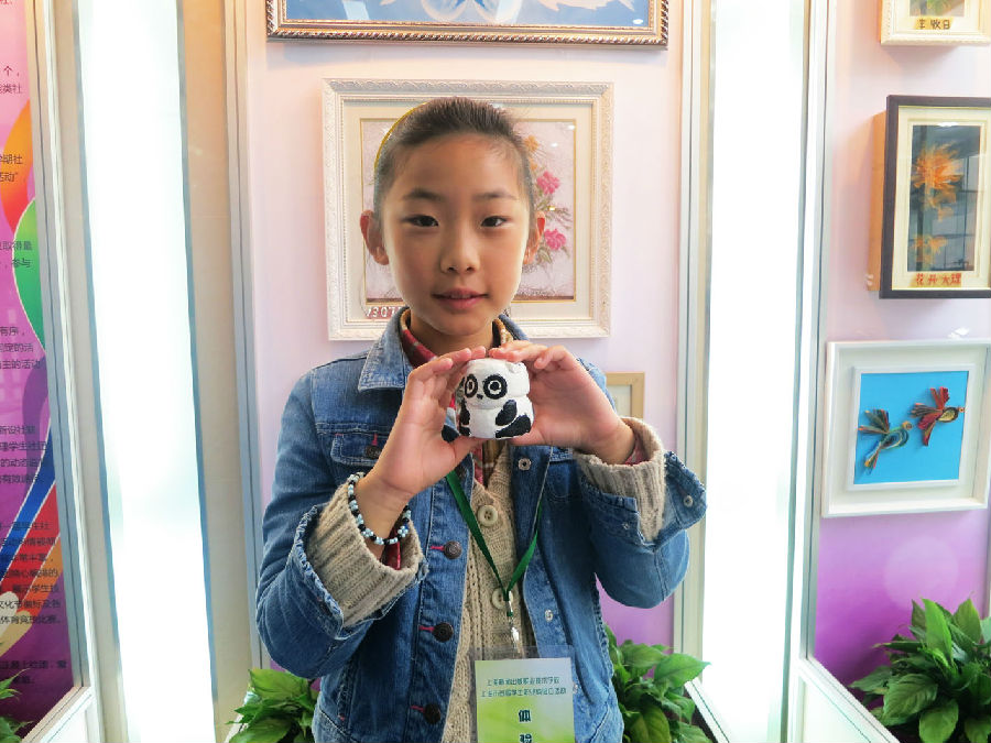 小朋友制作的粉雕作品